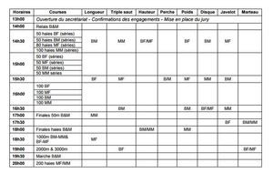 Départementaux Benjamins / Minimes 