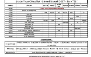 Meeting BE - MI du 08 avril : Horaires