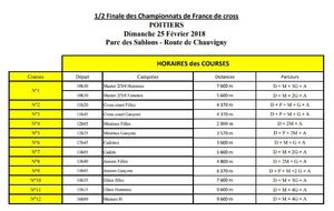 1/2 finale des Championnats de France de Cross